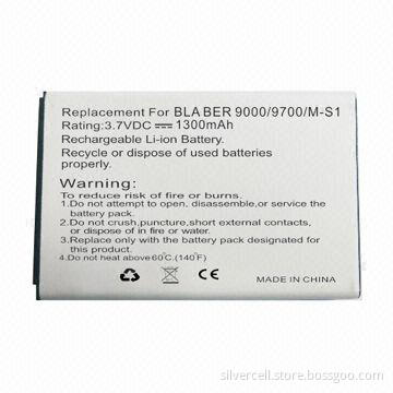 PDA Li-ion Battery Pack for BlackBerry 9000 with 1,300mAh Capacity, OEM/ODM Orders are Welcome